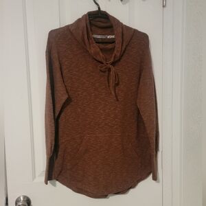 PrAna Frieda Sweater Top, Womens Small Pullover Cowl Neck